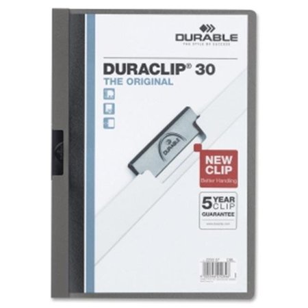 DURABLE OFFICE PRODUCTS Durable Office Products 220357 Vinyl Duraclip Report Cover; Clear & Graphite 220357